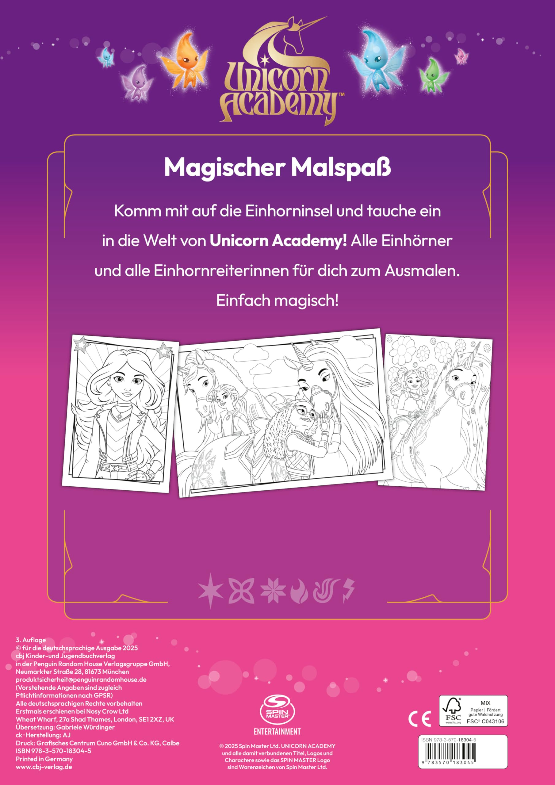 Unicorn Academy Mein Malbuch Band 3 Ausmalbuch Einhorn