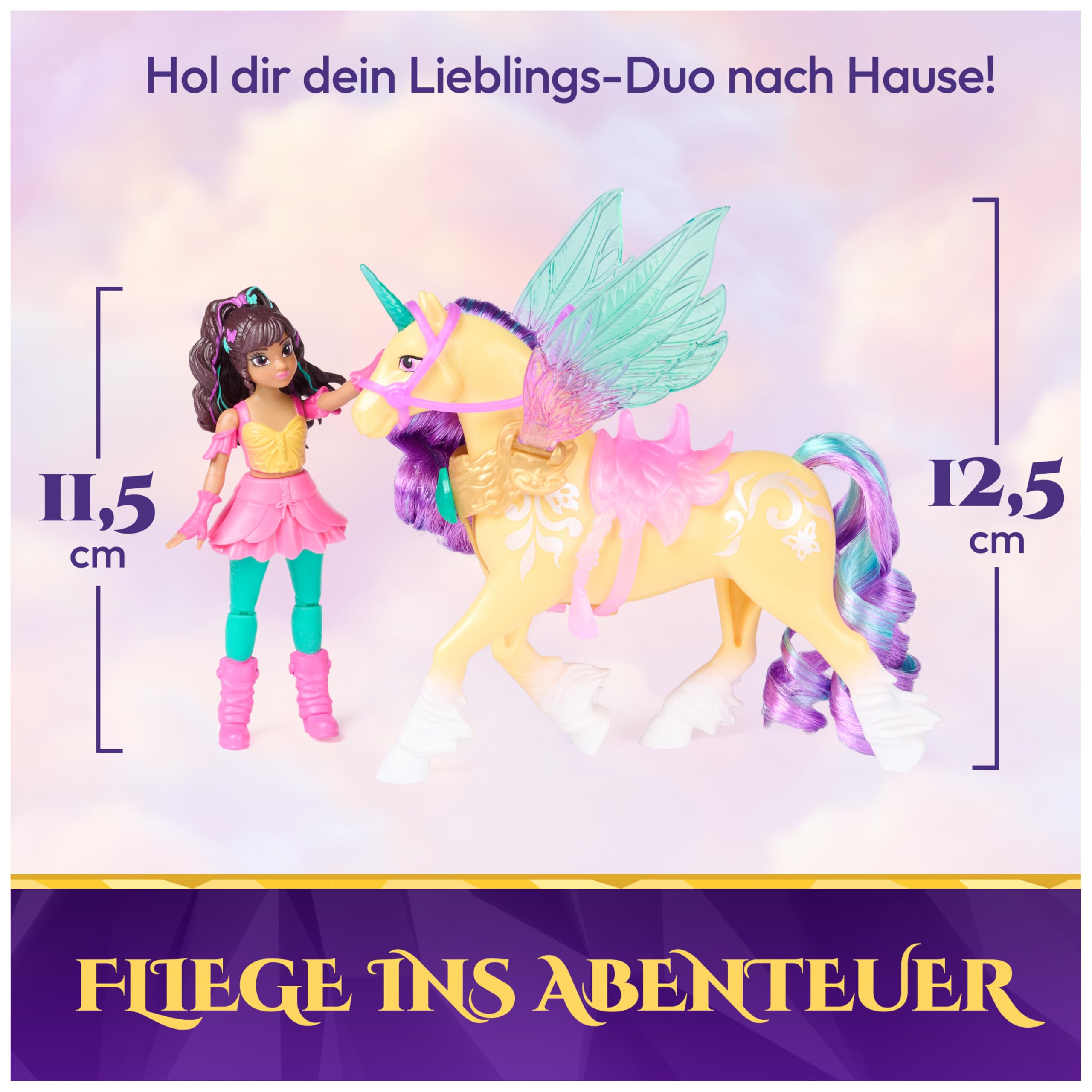 Unicorn Academy Wing Magic Ava Leaf Puppen-Set ab 4