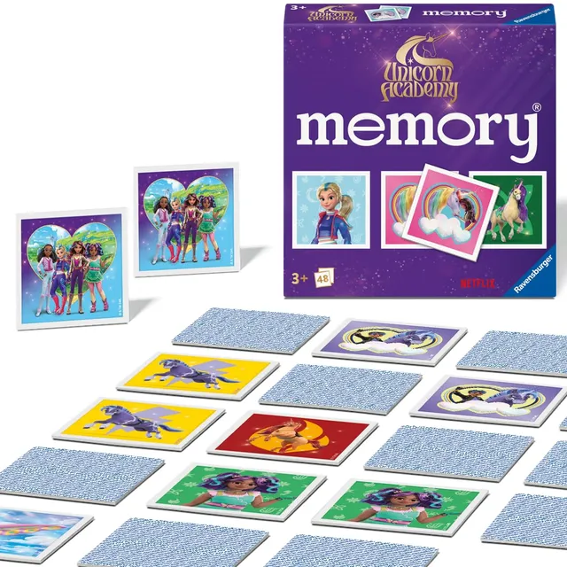 Ravensburger Unicorn Academy Mini Memory Legespiel 48 Karten ab 3