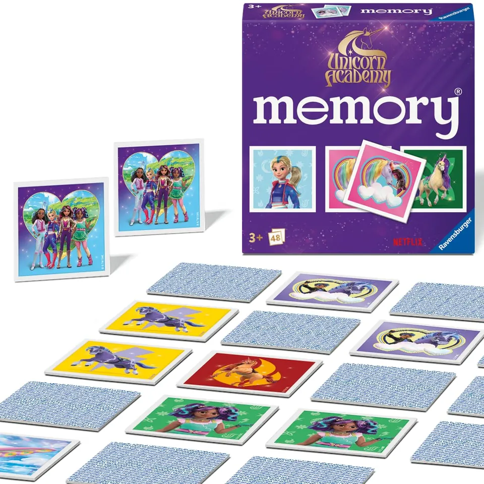 Ravensburger Unicorn Academy Mini Memory Legespiel 48 Karten ab 3